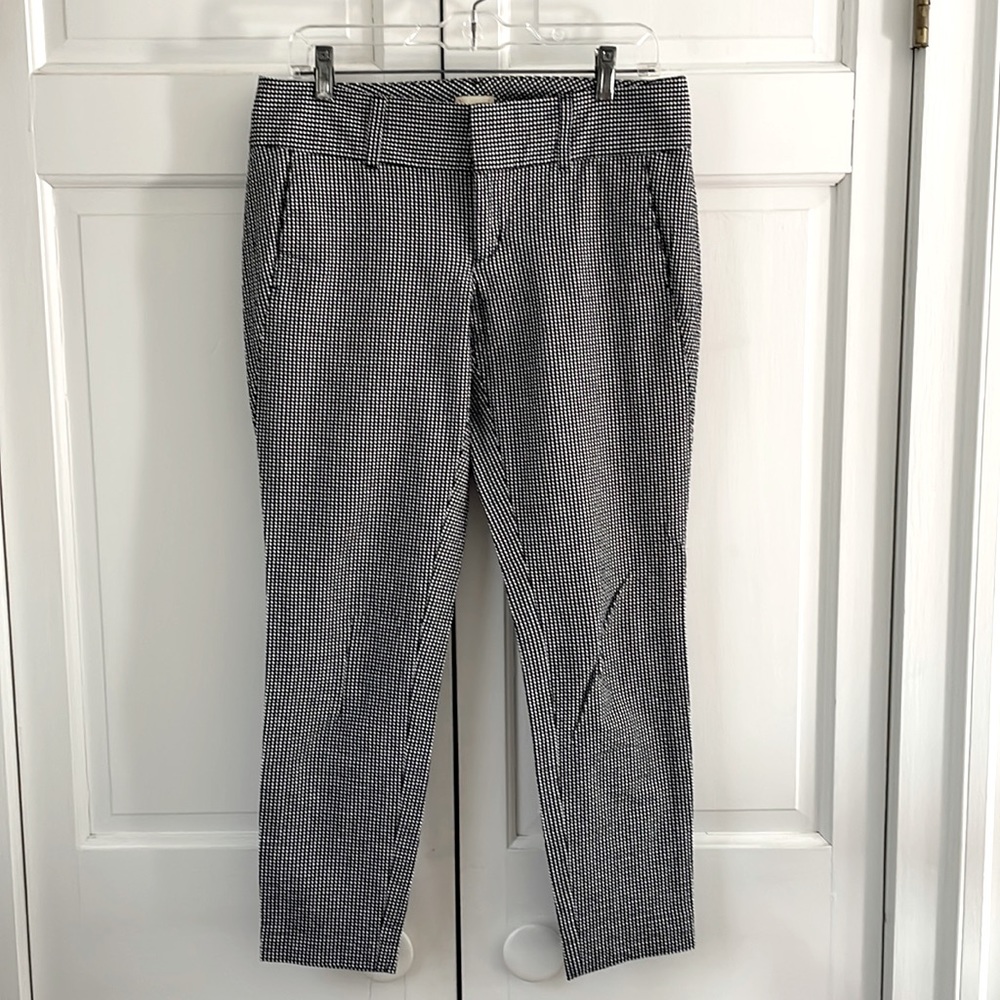 GH Bass seersucker plaid print pants